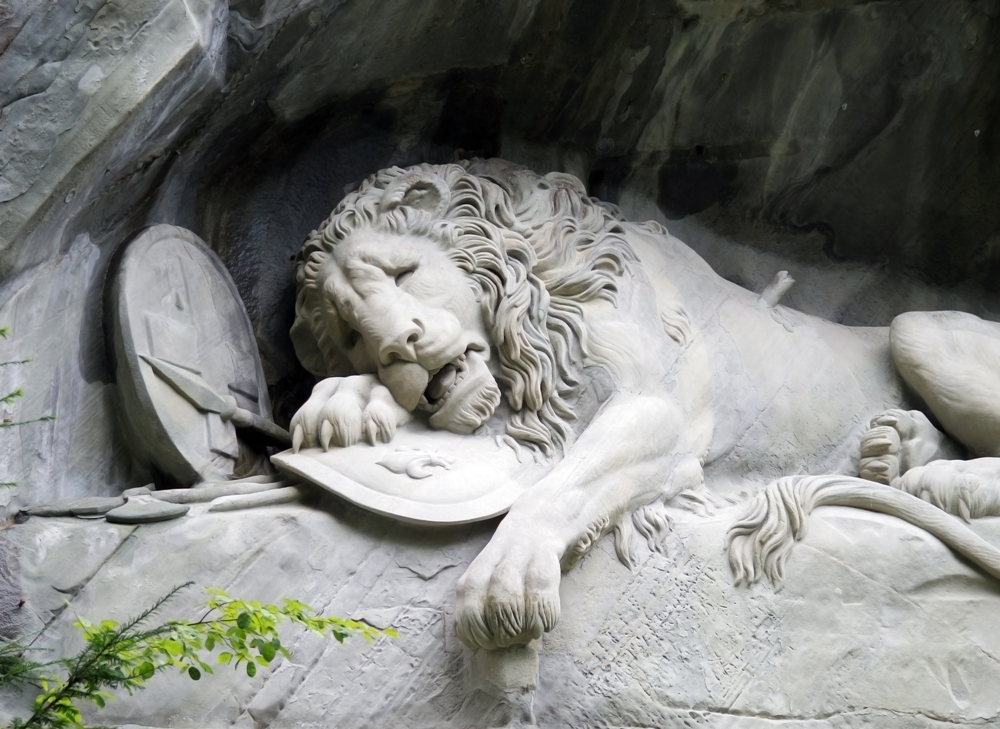 The Lion Monument of Lucerne, Switzerland